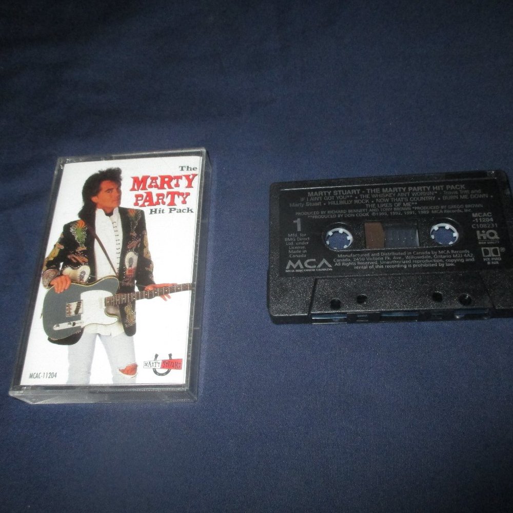 Marty Stuart - The Marty Party Hit Pack on cassette (MCA Records Canada, 1995)